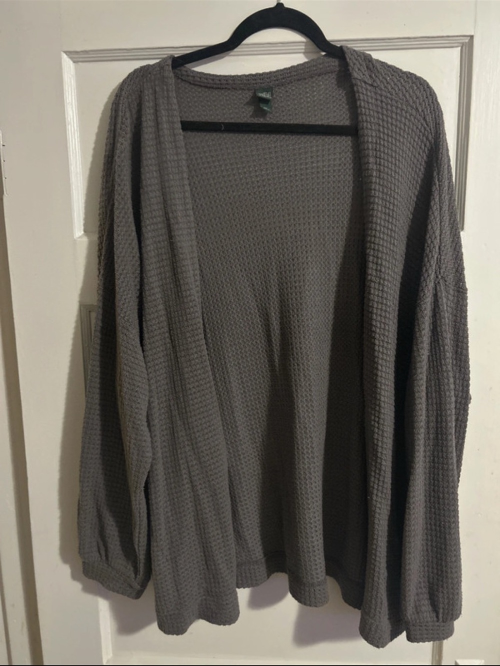 wild fable Gray Waffle Knit Cardigan